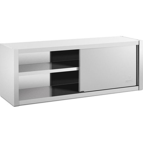 Pensile alto da cucina professionale - 160 x 45 cm acciaio inox 140000469