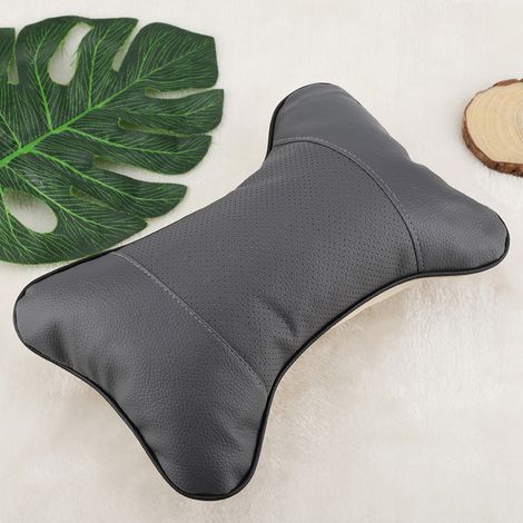 Coussin de soutien respirant et souple pour appui-tête de siège auto (gris) (1/5)