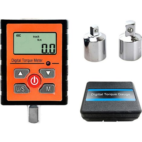 RHG Compteur de couple à affichage numérique Clé dynamométrique multifonction Dynamomètre de torsion 3 modes de fonctionnement Torsiomètre réglable avec 4 unités commutables pour l'entretien mécanique