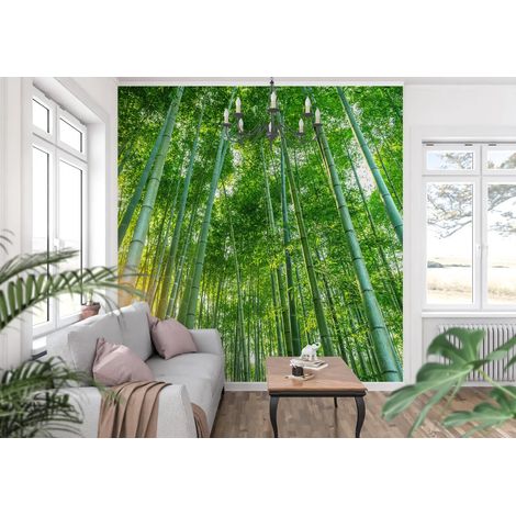 Papier peint japonais foret de bambous 2 - 150 x 250 cm (1/2)