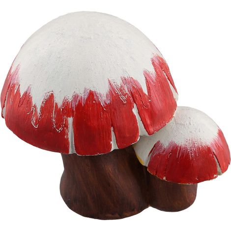 Cache-boulons de WC en résine colorée, motif champignon, accessoires de rechange pour la salle de bain. (1/5)