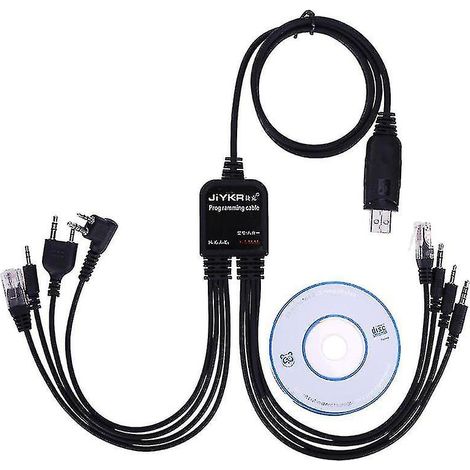 Câble de programmation USB 8 en 1 pour Baofeng pour Motorola Kenwood Tyt Qyt (1/3)
