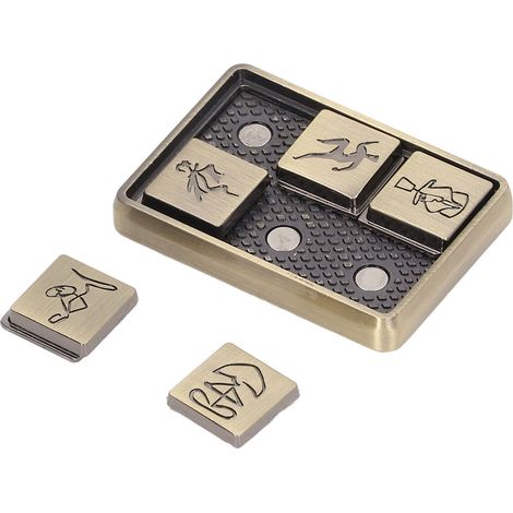 Jouet à Glissière en Métal Motifs Uniques - Anti-Stress et Relaxation par le Jeu des Doigts (1/5)