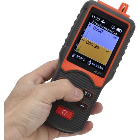 Compteur Geiger JD-3001, détecteur de radioactivité multifonctionnel à lecture facile pour les rayonnements nucléaires et électromagnétiques (1/5)