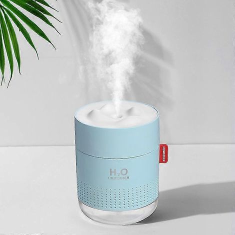 White Snow Mountain Luftbefeuchter 500 ml Ultraschall-USB-Aroma-Luftdiffusor mit beruhigendem Licht, Aromatherapie-Luftbefeuchter für Zuhause – Blau (1/5)
