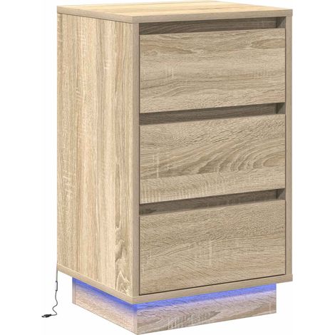 Maison Exclusive - Armadio da Notte con cassetto Rovere Sonoma 39 x 34,5 x 65 cm