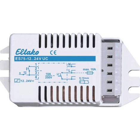 Télérupteur installation fixe Eltako ES75-12..24V UC 1 NO (T) 230 V 10 A 500 W 1 pc(s) (1/2)