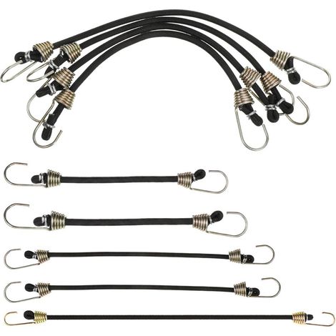 Spanngummis mit Haken, 20er Set, verschiedene Längen, elastisch