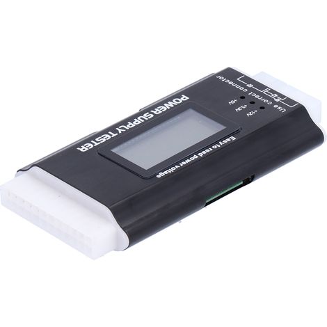 Testeur d'alimentation numérique avec prise en charge des interfaces PCIe, graphique 6 broches, lecteur de disquettes 8 broches et 4 broches. (1/5)