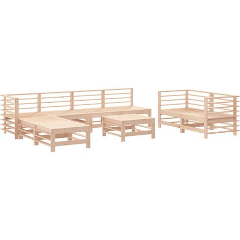 Maison Exclusive - Set de mesa y taburetes altos jardín 9 pzas ma (1/5)