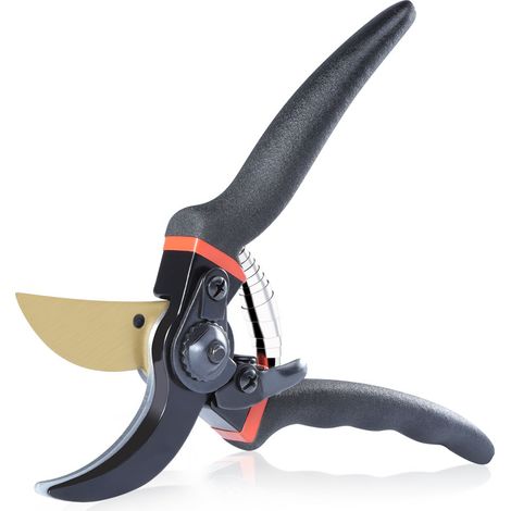 Sécateur à main Greensen bypass lame SK-5 carbone coupe 20mm anti-adhésif ergonomique (1/5)