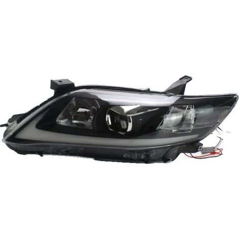 Faro delantero, compatible con Toyota Camry, intermitente LED ámbar, instalación Plug and Play, color negro. (1/2)