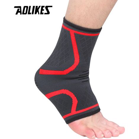 (Rouge, Taille L) Cheville de protection, protection sportive, unisexe (1/5)