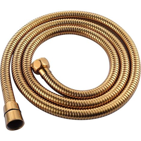 Anti courbure Flexible tuyau de douche en acier inoxydable avec laiton massif connecteur (1/5)