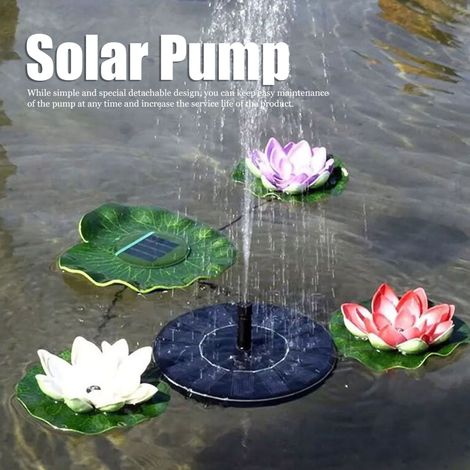 Nouvelle pompe à eau solaire anti-colmatage et fontaine solaire (1/5)