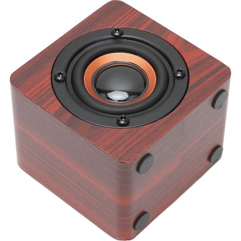 Retro-Bluetooth-Lautsprecher mit Kabel und Multifunktionsfunktion für Zuhause, Reisen und Outdoor-Aktivitäten. Holzoptik in Redwood-Optik. (1/5)