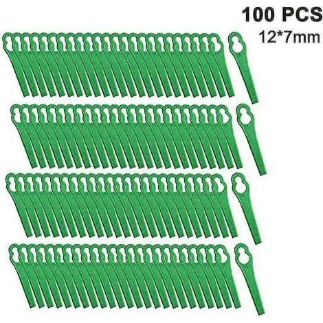 Lames de coupe-herbe en plastique, 100 pièces, sans fil, de haute qualité 1000 pcs (1/4)