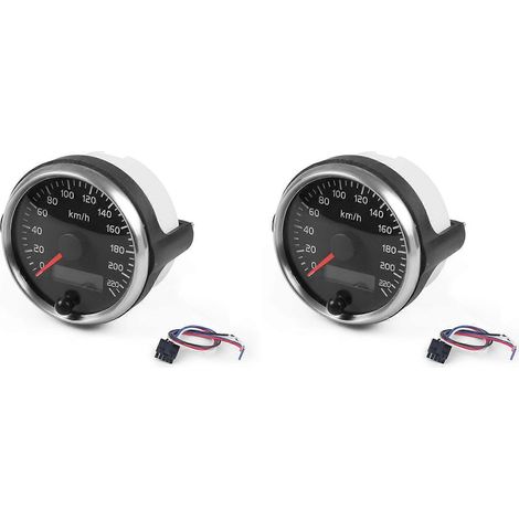 compteurs de vitesse universels pour voiture, 85 mm, avec écran LCD double fonction et affichage 220 km/h. (1/5)