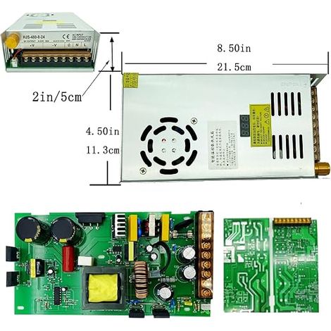 AC-DC transformer 0-24V adjustable 10A480W voltage digital display DC regulated switching power supply. Suitable for DC speed control motors, LED equipment (0-24V-20A-480W) (1/4)