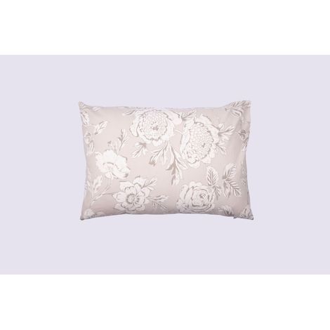 Taie d’oreiller 50 x 70 cm - 100 % coton 57 fils - Imprimé floral réversible NORA (1/5)