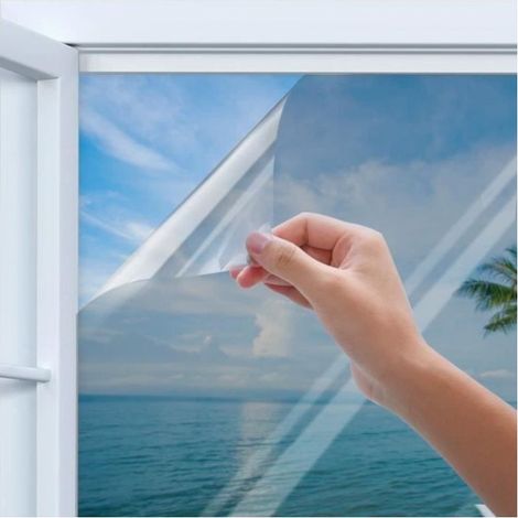 Film Miroir Fenêtre - Uiter Film Anti-UV Pour Vitres Static Bloquage A 100 % De La Lumière Pour La Protection ( 45cm x 200cm Gris ) (1/4)