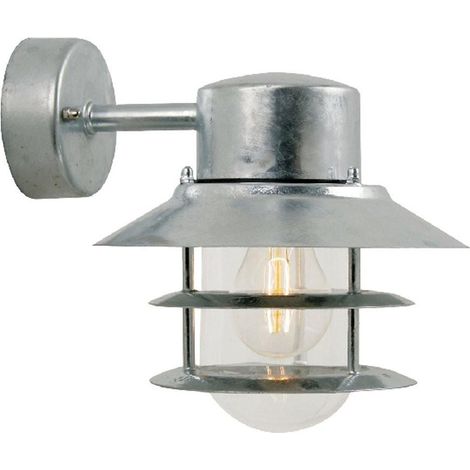 Nordlux BLOKHUS aplique de pared acero galvanizado 23 cm