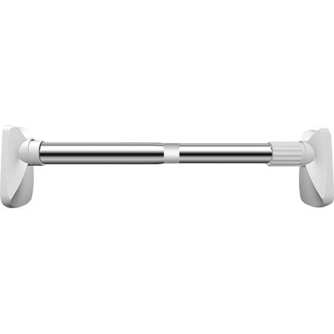 Tringle à rideaux extensible sans perçage, de 66 à 107 cm (26 à 42 pouces), antirouille, pour salle de bain ou douche. (1/2)