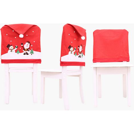 Ensemble de chaises non tissées et ensemble de tabourets bonhomme de neige à motif dessin animé (1/5)