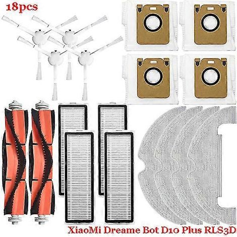 Lot de 5 lingettes de rechange en microfibre compatibles avec les aspirateurs robots D9 L10 Pro, lavables et réutilisables (5 lingettes) (1/4)