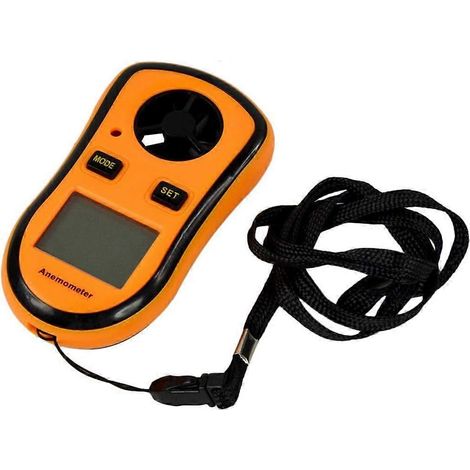 Anémomètre numérique, anémomètre portable à écran LCD, mesure du volume d'air, thermomètre de vitesse, navigation de vitesse, hélicoptère de mesure et de navigation, tern (1/5)