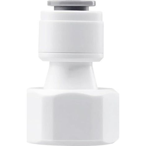 1 Pièces Raccords de Filtre à Eau, 1/2" Femelle à 5/16" Push in Quick Connector, pour Réfrigérateur, Systèmes D'Osmose Inverse (1/5)
