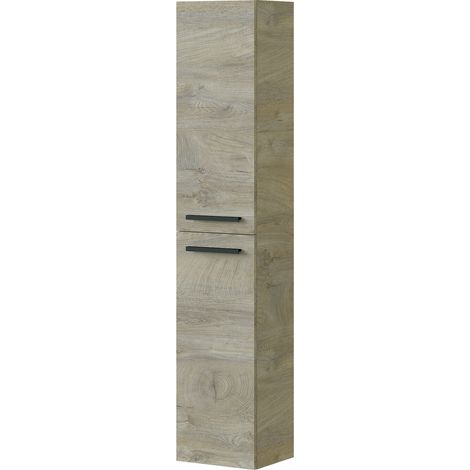 KIT MOBILE COLONNA SOSPESA 2 ANTE 150x30x25cm ROVERE ALASKA (1/3)