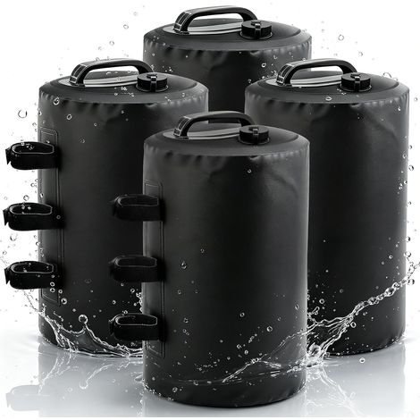 4 Pièces Poids pour Tonnell,10L Sac de Lestage Anti-Vent Portables,Réutilisable,pour Les Jambes, tentes Pare-Soleil,Parasol (1/5)