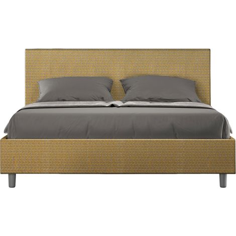 Letto Matrimoniale 160x190 cm Senza Rete Adele Labirinto 06 Giallo (1/5)