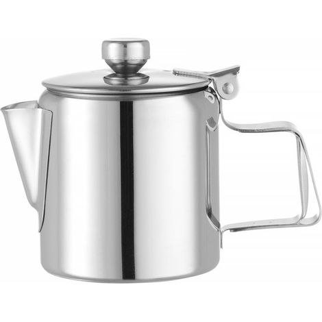 HENDI Kaffee-/Teekanne mit Klappdeckel, 0,3L, ⌀74x(H)123mm (1/2)