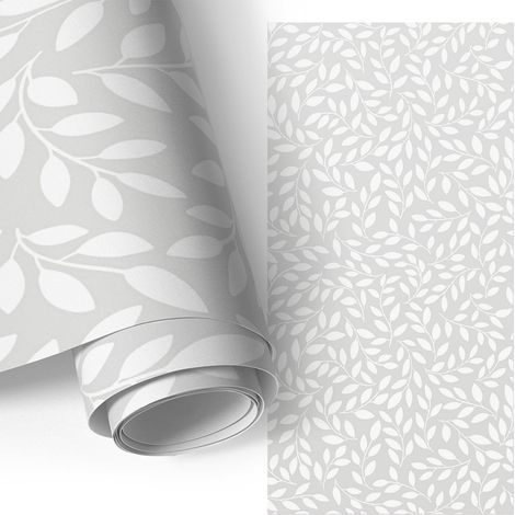 Selbstklebefolie - Möbelfolie - Türfolie Selbstklebende - Klebefolie - Tapete Küche - Aufkleber Folie - Blattmuster 50x100 cm