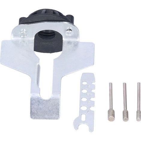 Guide d'affûtage de tronçonneuse, adaptateur de perceuse, lime de lame, Kit d'outils rotatifs (1/5)
