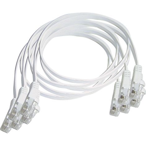 Michaud – Lot de 5 cordons plats RJ45 FTP 0,2 m – Permet des rayons de courbures faibles – Câble réseau pour connexion rapide – Grade 1 (1/2)