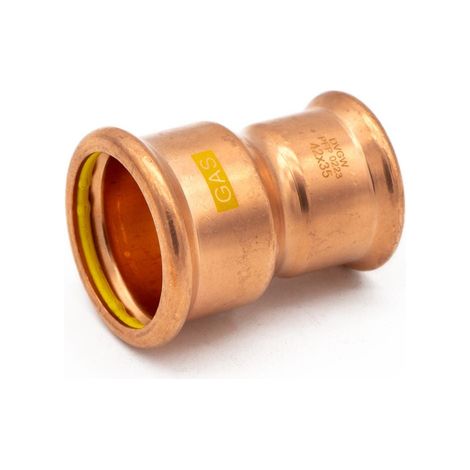 Premium Copper Press Fitting Coupler - 42x35mm Gas Connection (1/2)