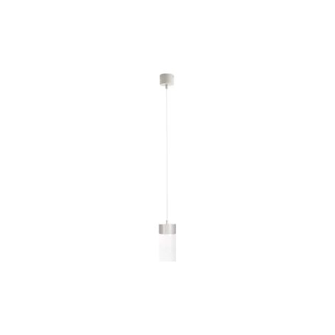 Suspension LED 7W verre tubulaire grise FUSION Maxlight (1/4)