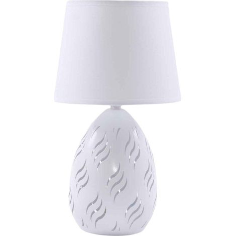 Lampada bianca bombata, Ø18H31 cm (1/2)
