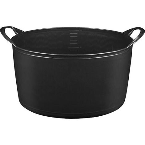 Cesta flexible multiusos de 15 litros negra - aluminio y plástico