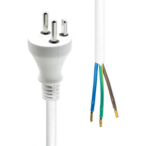 Microconnect MC-PE010DKW-OE cable de transmisión Blanco 10 m Enchufe tipo K