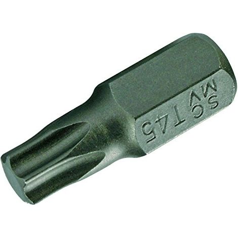 Bit Länge 30 mm Antrieb Außensechskant 10 mm (3/8") T-Profil (für Torx) T45