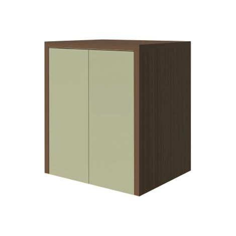 Mobile 79x65 porta lavatrice asciugatrice caffe con ante salvia opaco Ada (1/2)