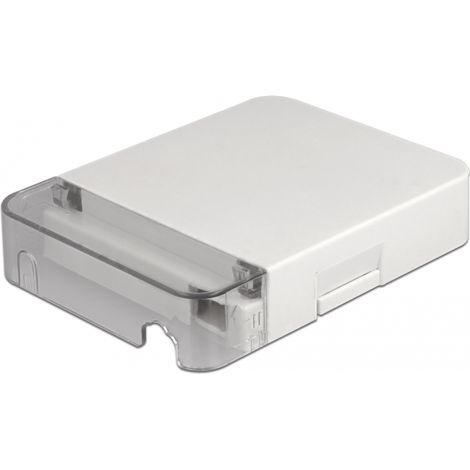 DeLOCK Delock Boîte de raccordement LWL pour Montage Mural - pour 1 SC Simplex ou LC Duplex - Blanc (86844)