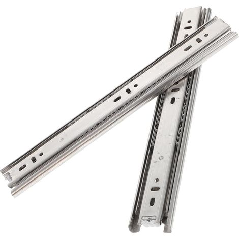 Glissières de tiroir monobloc en acier inoxydable 30,5 cm (12 po), 45 (1/5)