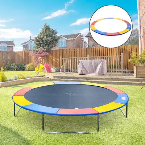 Couvre-protection rembourré conçu pour le bord de sécurité du trampoline pour trampolines de diamètre Ø244 cm multicolore (1/4)