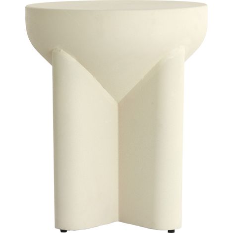 Light & Living Beistelltisch MIKADO matt crème – Ø36x42 cm