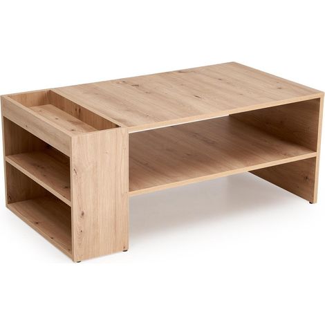 Mesa de centro Houston 1946, Roble Artisan, 42x55x100cm, Diámetro: 0, Aglomerado laminado, Angular (1/5)
